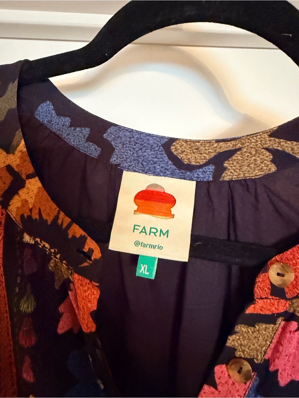 FARM Rio Flowers Tapestry Mini Dress – XL - Picture 3 of 3